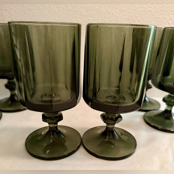 2 Indiana Glass Colony Nouveau water glasses. 10oz circa 1970s. - Picture 5 of 10